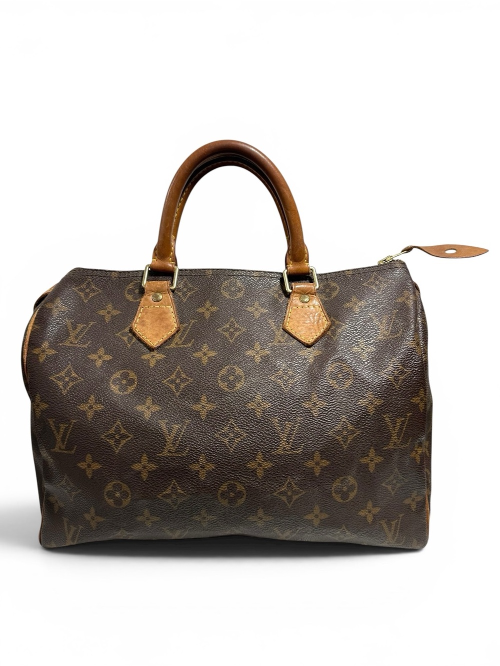 Louis Vuitton Monogram & Vachetta Speedy 30 Bag